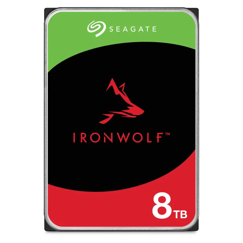 SEAGATE ST8000VN004 hdd IronWolf 8TB CMR 7200rpm 256MB NAS HDD 24x7 1-8bay 210MB/s 3.5 RAID SATA3-6Gbps