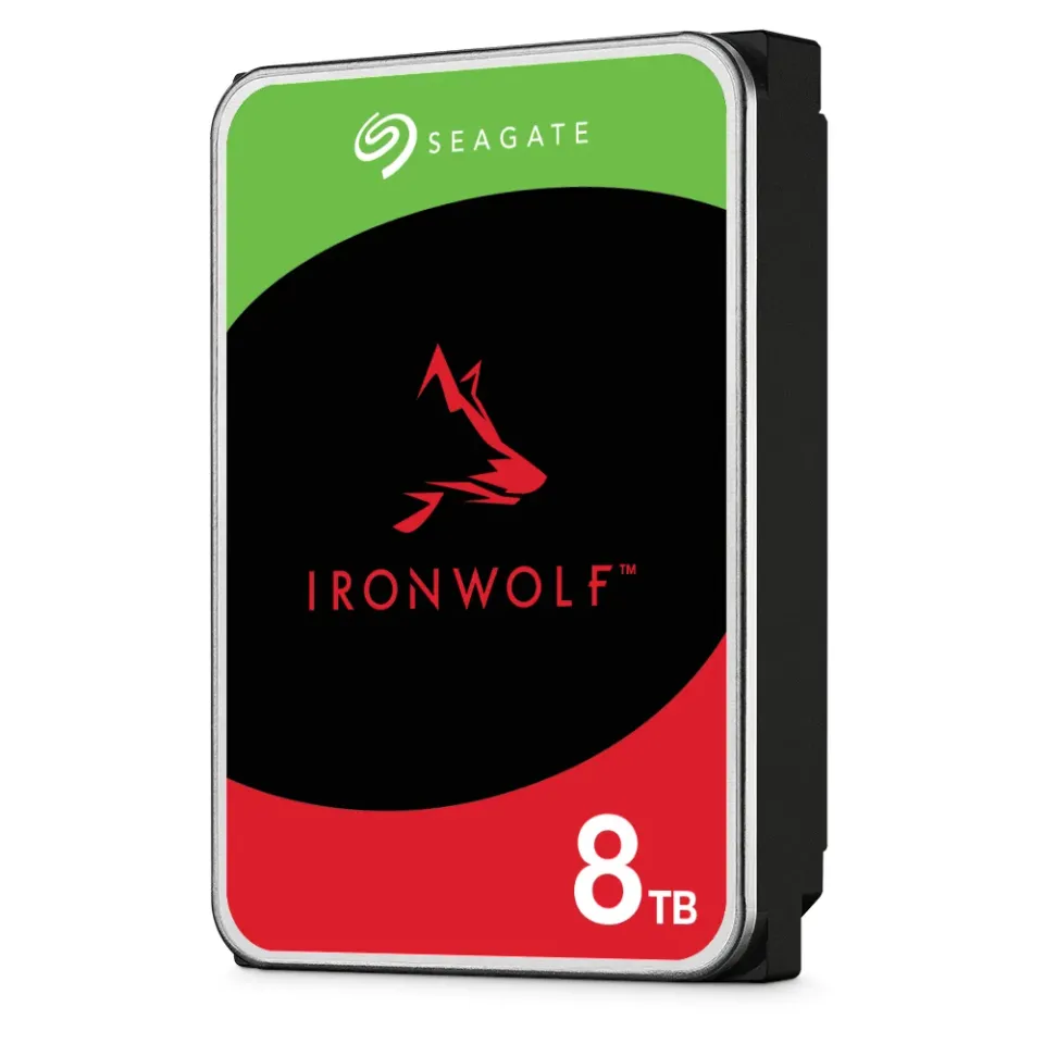 SEAGATE ST8000VN004 hdd IronWolf 8TB CMR 7200rpm 256MB NAS HDD 24x7 1-8bay 210MB/s 3.5 RAID SATA3-6Gbps