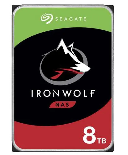 SEAGATE ST8000VN004 hdd IronWolf 8TB CMR 7200rpm 256MB NAS HDD 24x7 1-8bay 210MB/s 3.5 RAID SATA3-6Gbps