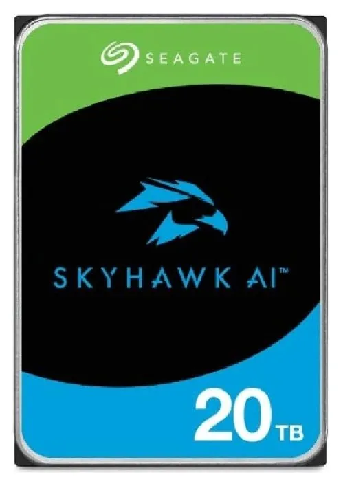 Seagate SkyHawk AI HDD, 20TB, SATAIII, 256MB cache, 7.200RPM (ST20000VE003)