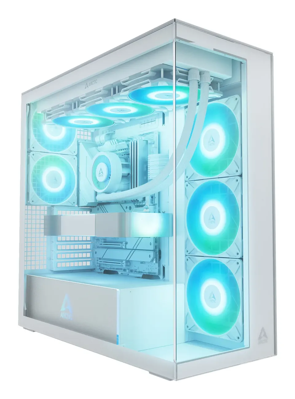 ARCTIC case Xtender Tower, transparent window, white