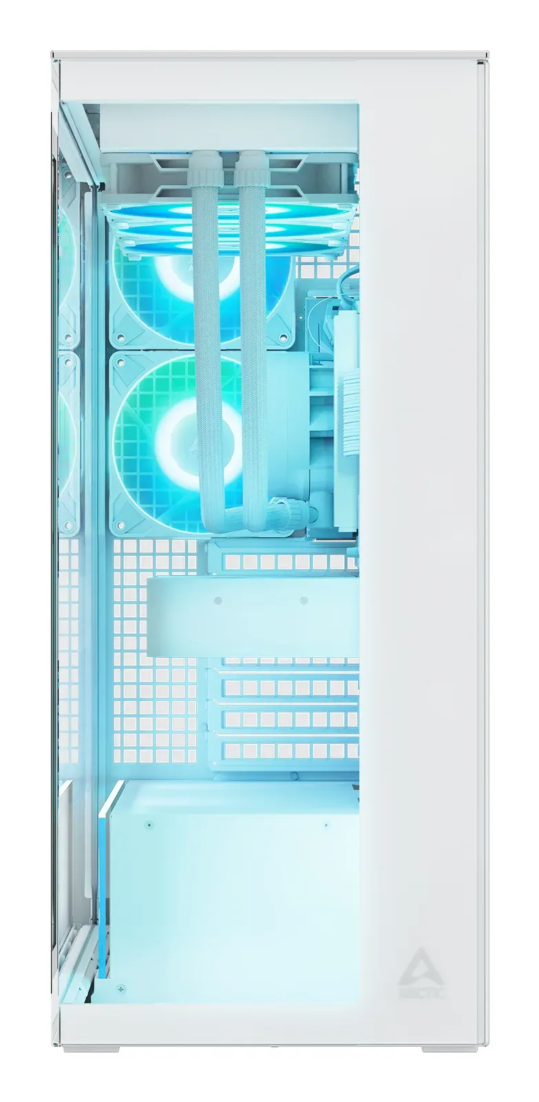 ARCTIC case Xtender Tower, transparent window, white