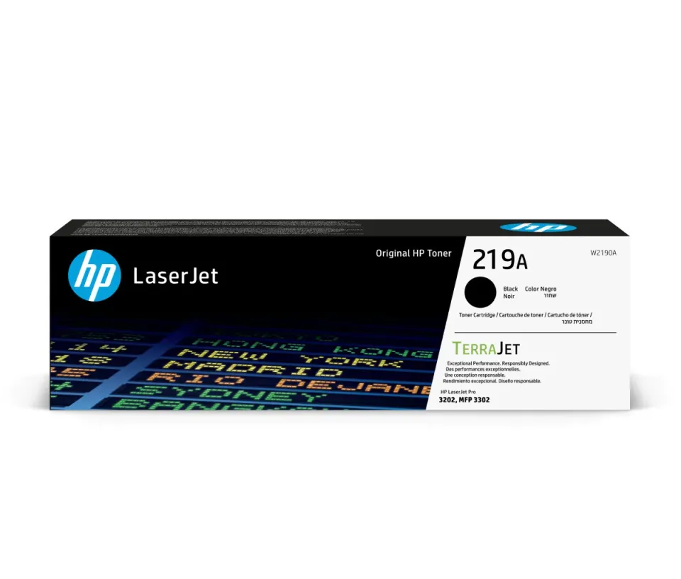 HP W2190A originální toner černý č.219A cca 1300 str. (black, pro HP 3202, MFP 3302)