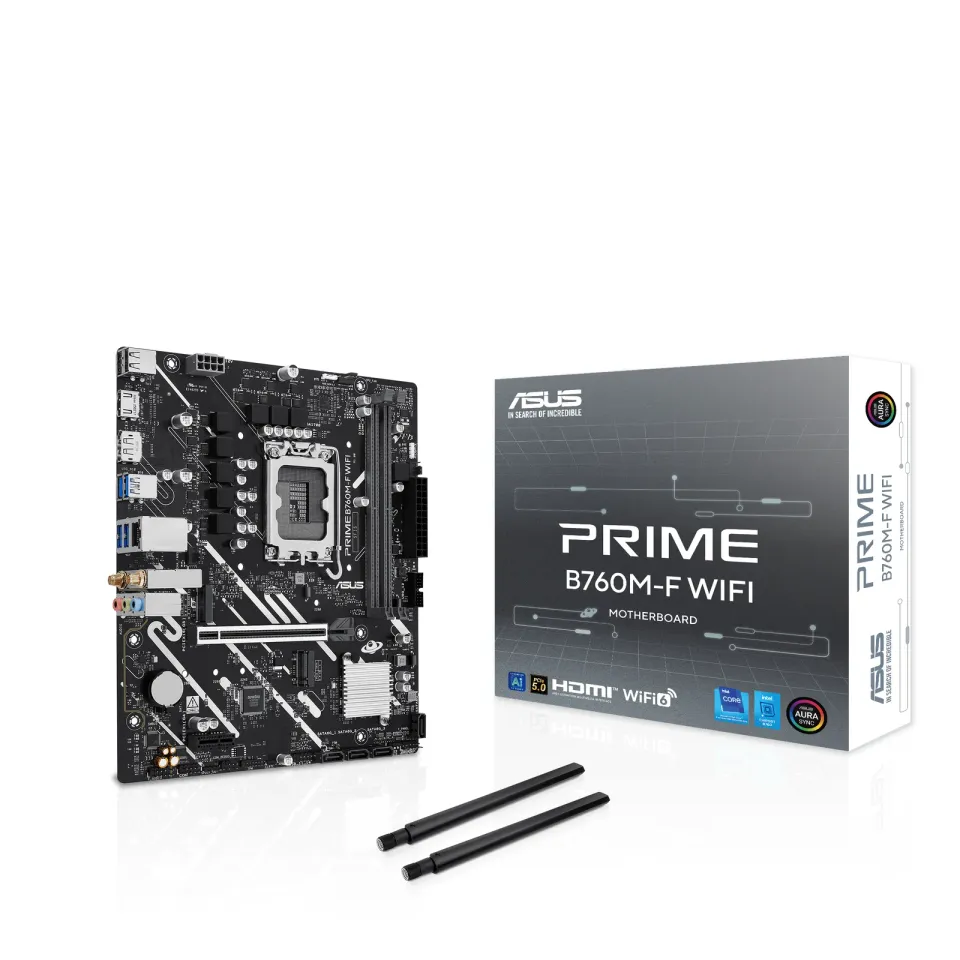 ASUS MB Sc LGA1700 PRIME B760M-F WIFI, Intel B760, 2xDDR5, WiFi, 1xDP, 1xHDMI, mATX