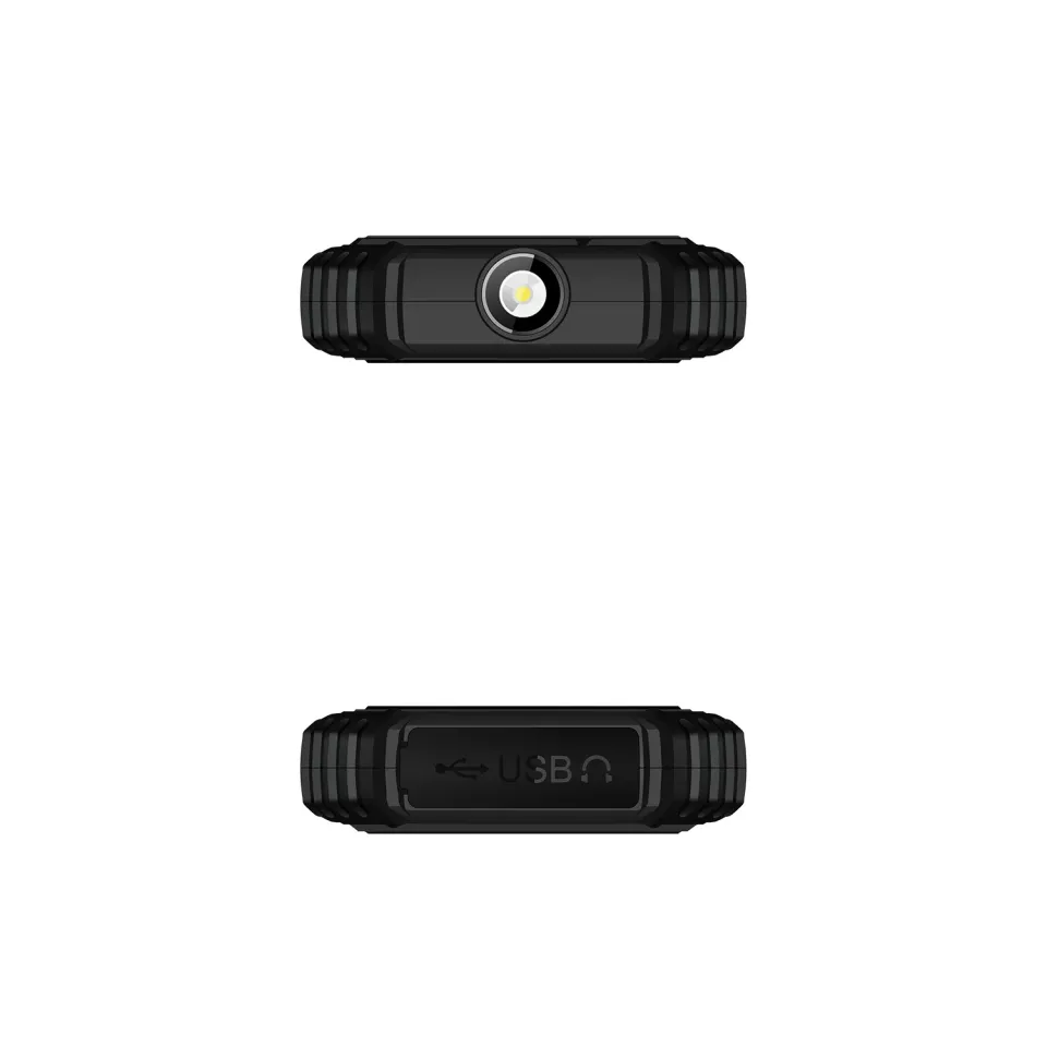 EVOLVEO StrongPhone Q1, vodotěsný odolný Dual SIM telefon, černo-oranžový