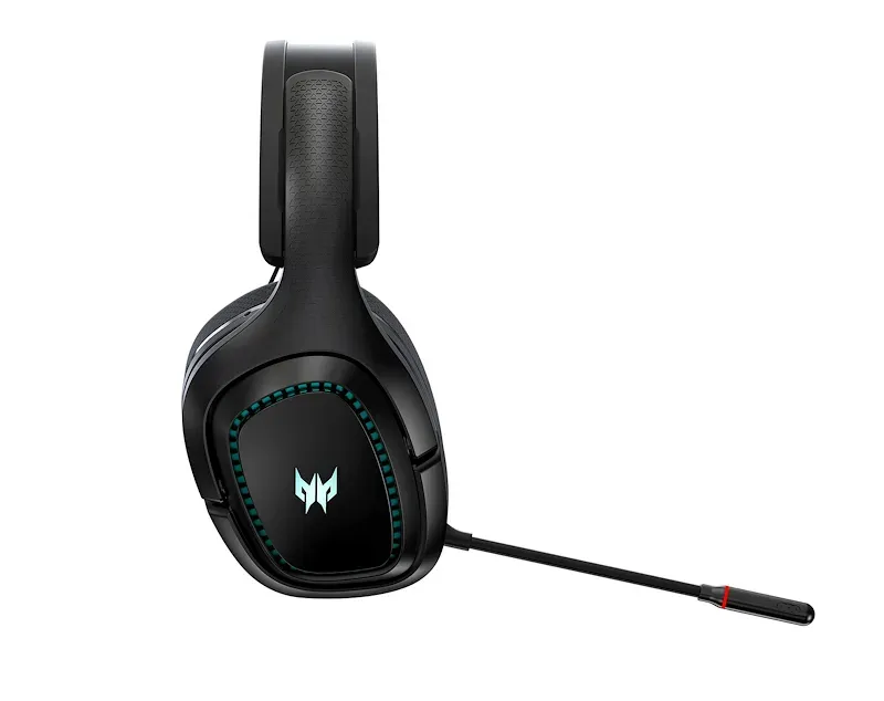 ACER Predator Galea 550 - bezdrátová herní sluchátka BT+2.4RF; 50mm neodymové měniče; odnímatelný mikrofon; fre