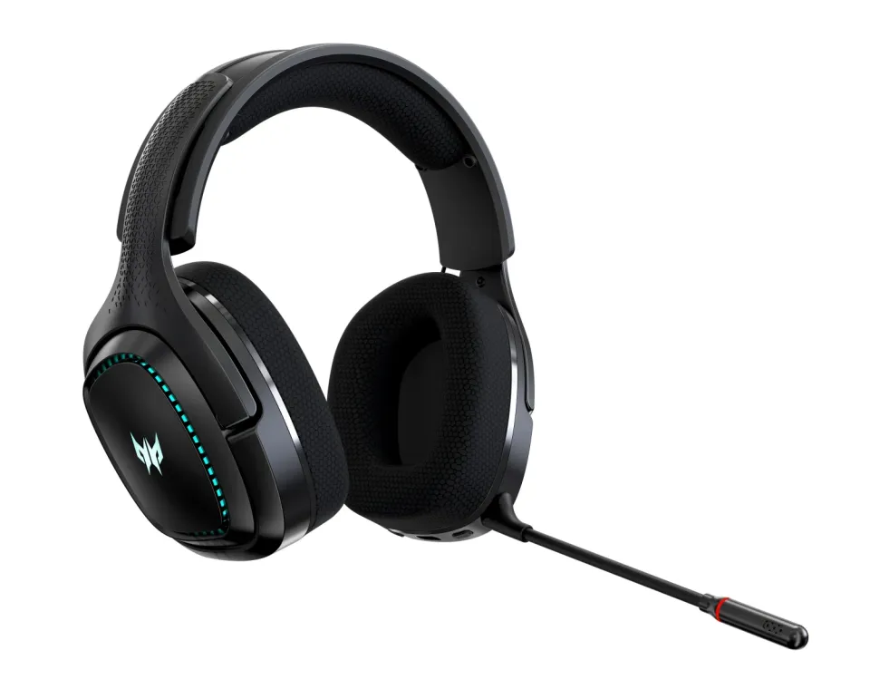 ACER Predator Galea 550 - bezdrátová herní sluchátka BT+2.4RF; 50mm neodymové měniče; odnímatelný mikrofon; fre