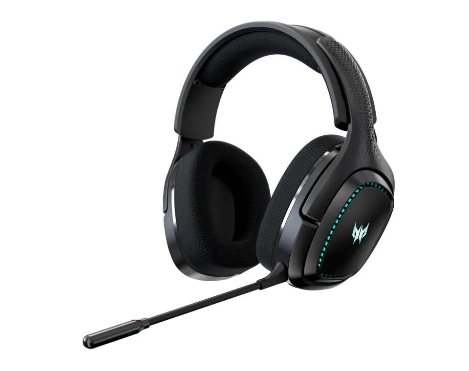 ACER Predator Galea 550 - bezdrátová herní sluchátka BT+2.4RF; 50mm neodymové měniče; odnímatelný mikrofon; fre