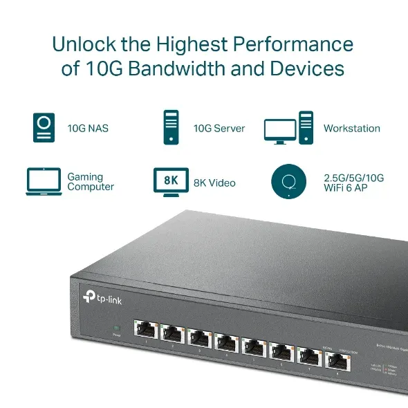 TP-Link TL-SX1008 8portový stolní/rackový switch 8x10G LAN