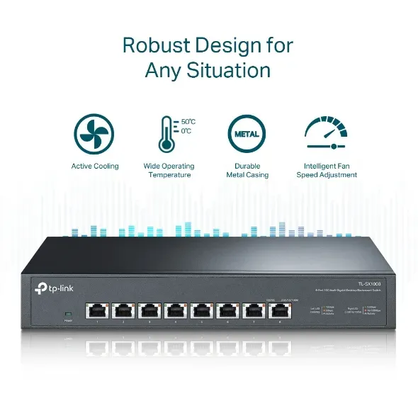 TP-Link TL-SX1008 8portový stolní/rackový switch 8x10G LAN