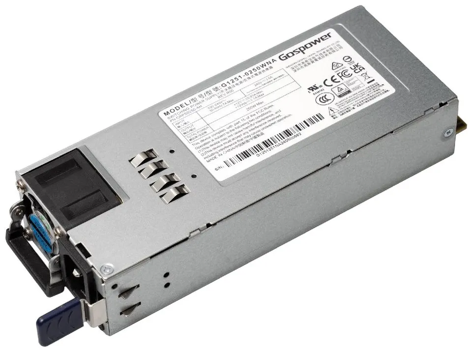 MikroTik G1251-0250WNA napájecí Hot Swap zdroj CRS812, 12V, 20,8A, výkon 250W