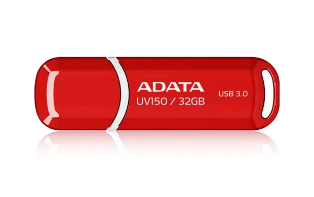 ADATA Flash Disk 32GB UV150, USB 3.1 Dash Drive (R:90/W:20 MB/s) červená