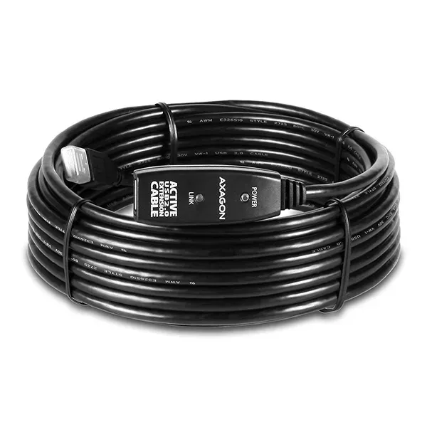 AXAGON ADR-210, USB 2.0 A-M -> A-F aktivní prodlužovací / repeater kabel, 10m