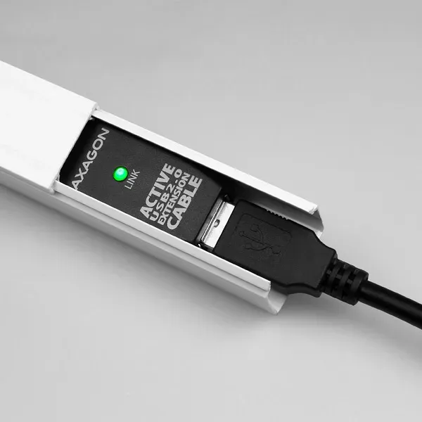 AXAGON ADR-210, USB 2.0 A-M -> A-F aktivní prodlužovací / repeater kabel, 10m