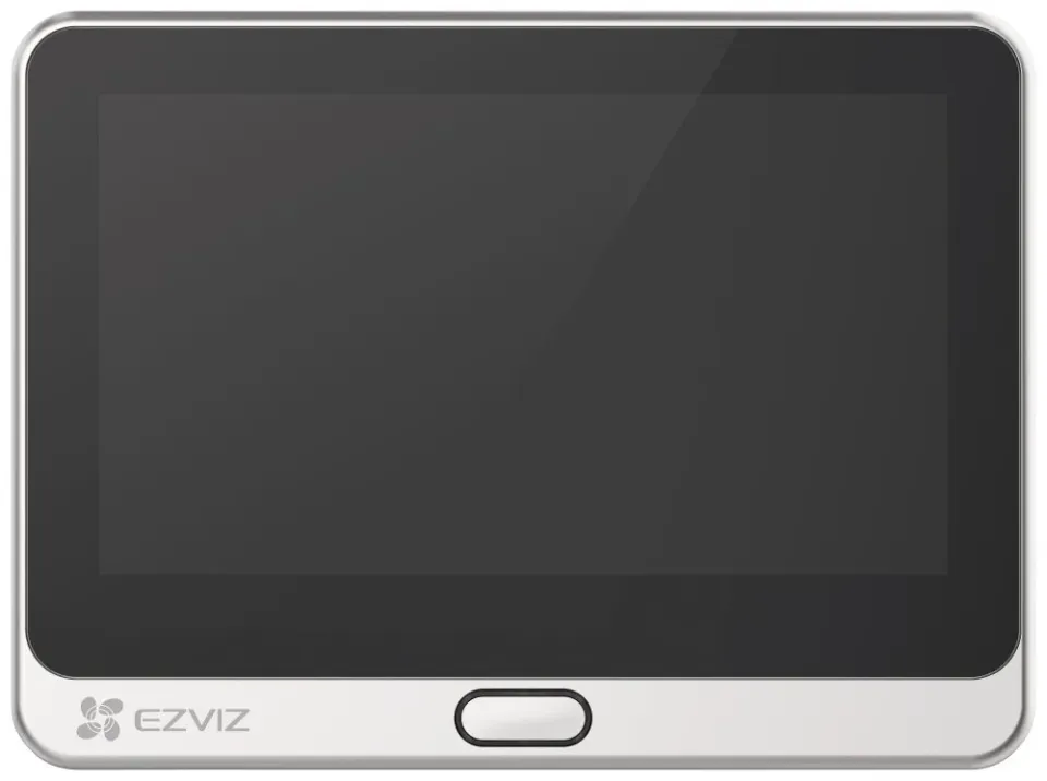 EZVIZ chytrý dveřní videotelefon DP2 2K/ Wi-Fi/ kamera 2304 x 1296/ H.265/ kukátko/ zvonek/ IR do 5m/ PIR/ LCD 4,3"