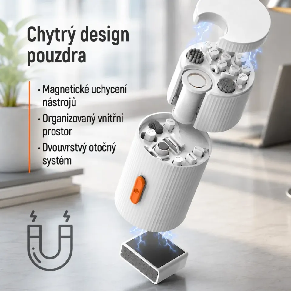 COLORWAY čistící sada 33v1 pro elektroniku včetně pouzdra
