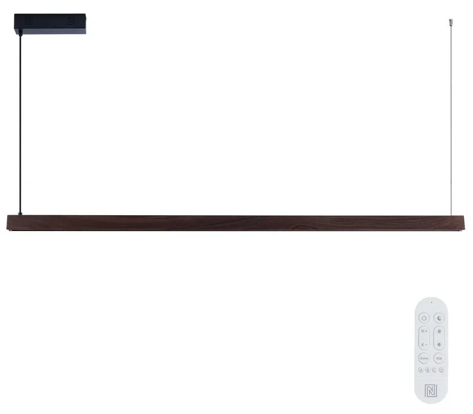 IMMAX NEO MADEIRA SMART lineár osvětlení, dřevo ořech, 202cm, Wi-Fi, TUYA