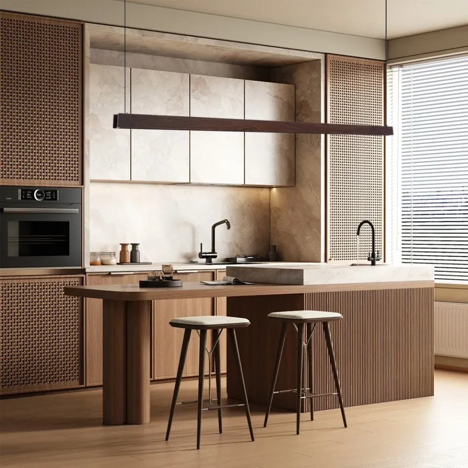 IMMAX NEO MADEIRA SMART lineár osvětlení, dřevo ořech, 202cm, Wi-Fi, TUYA