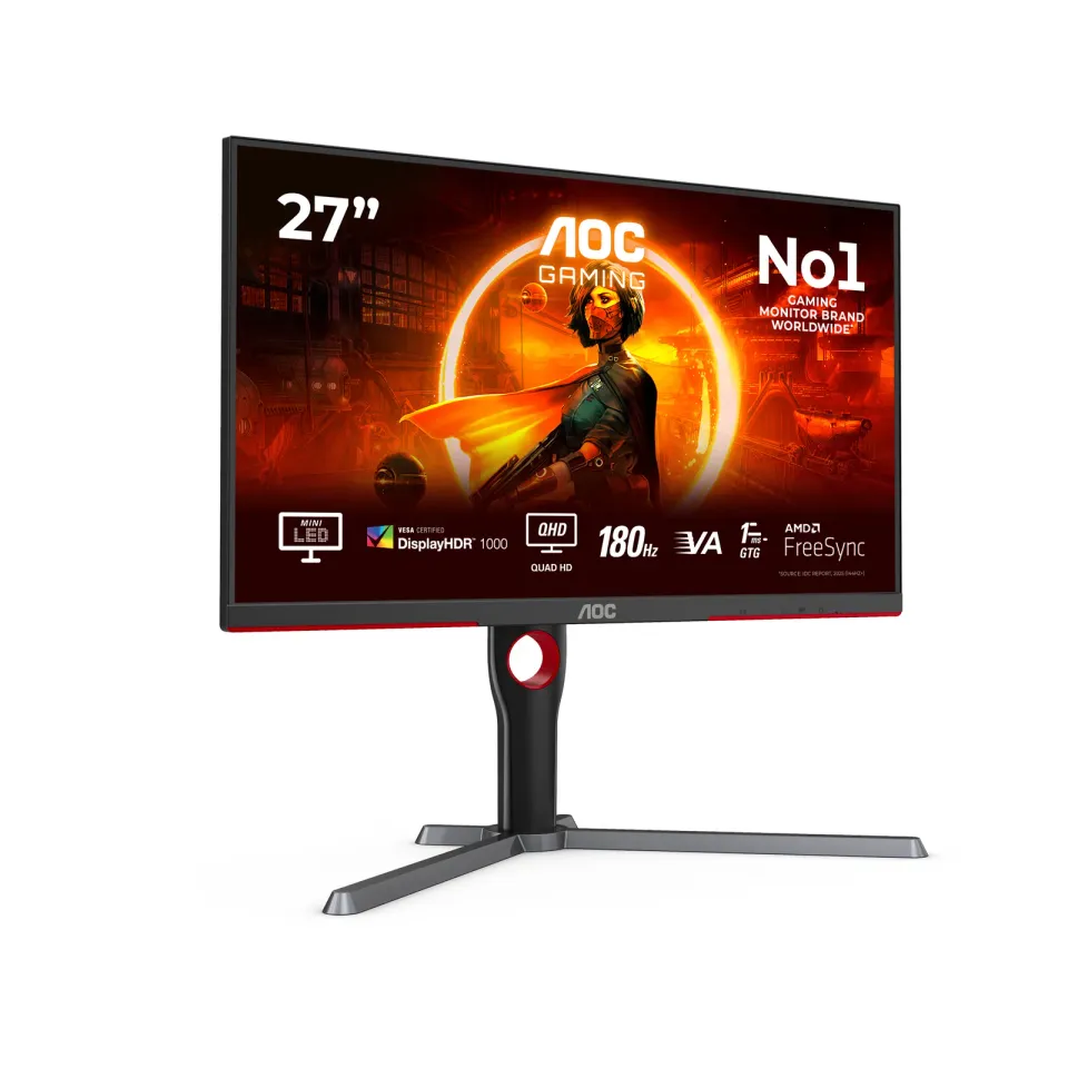 AOC/Q27G3XMN-BK/27"/VA/QHD/180Hz/1ms/Blck-Red/3R