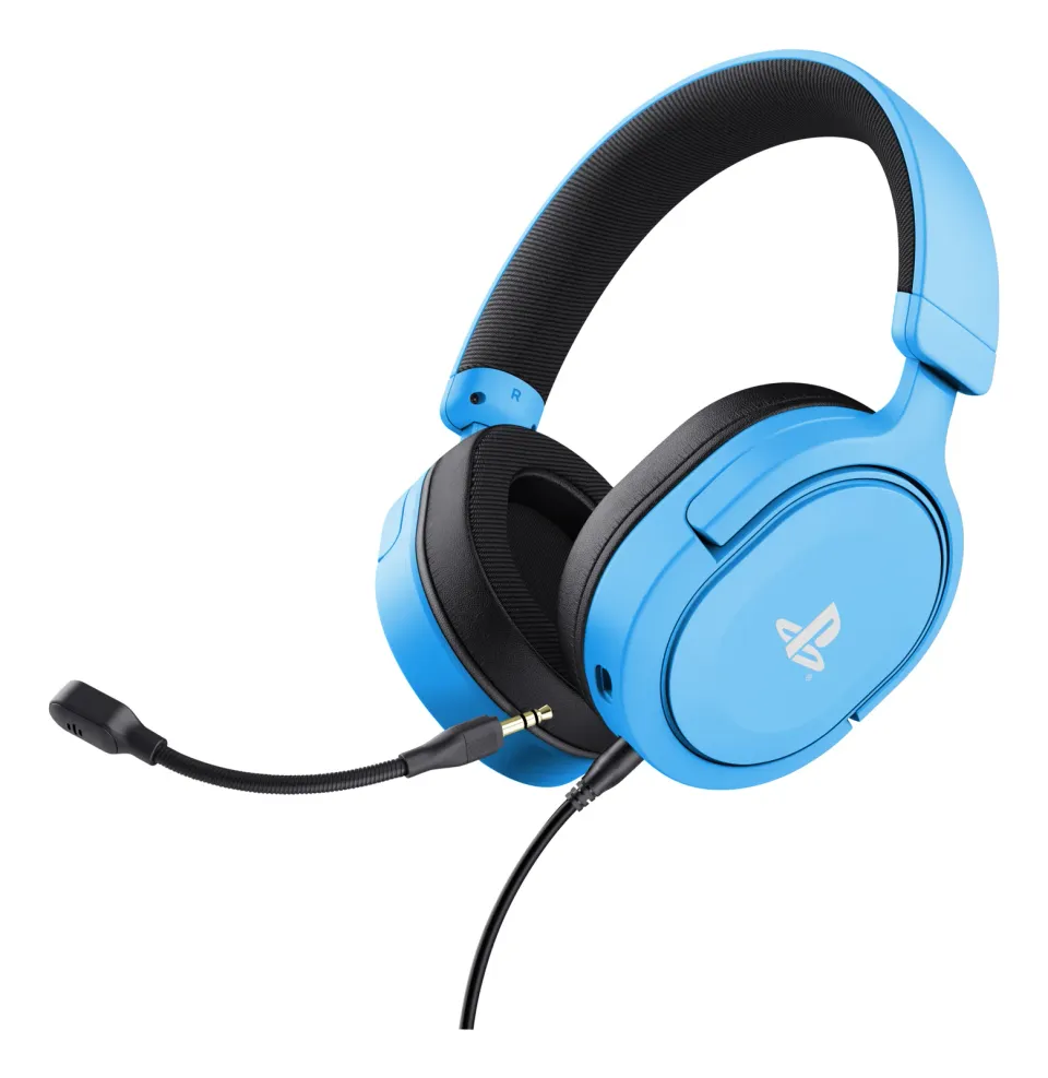 TRUST sluchátka GXT 498B FORTA PS5 Gaming Headset, Sony Licensed, modrá