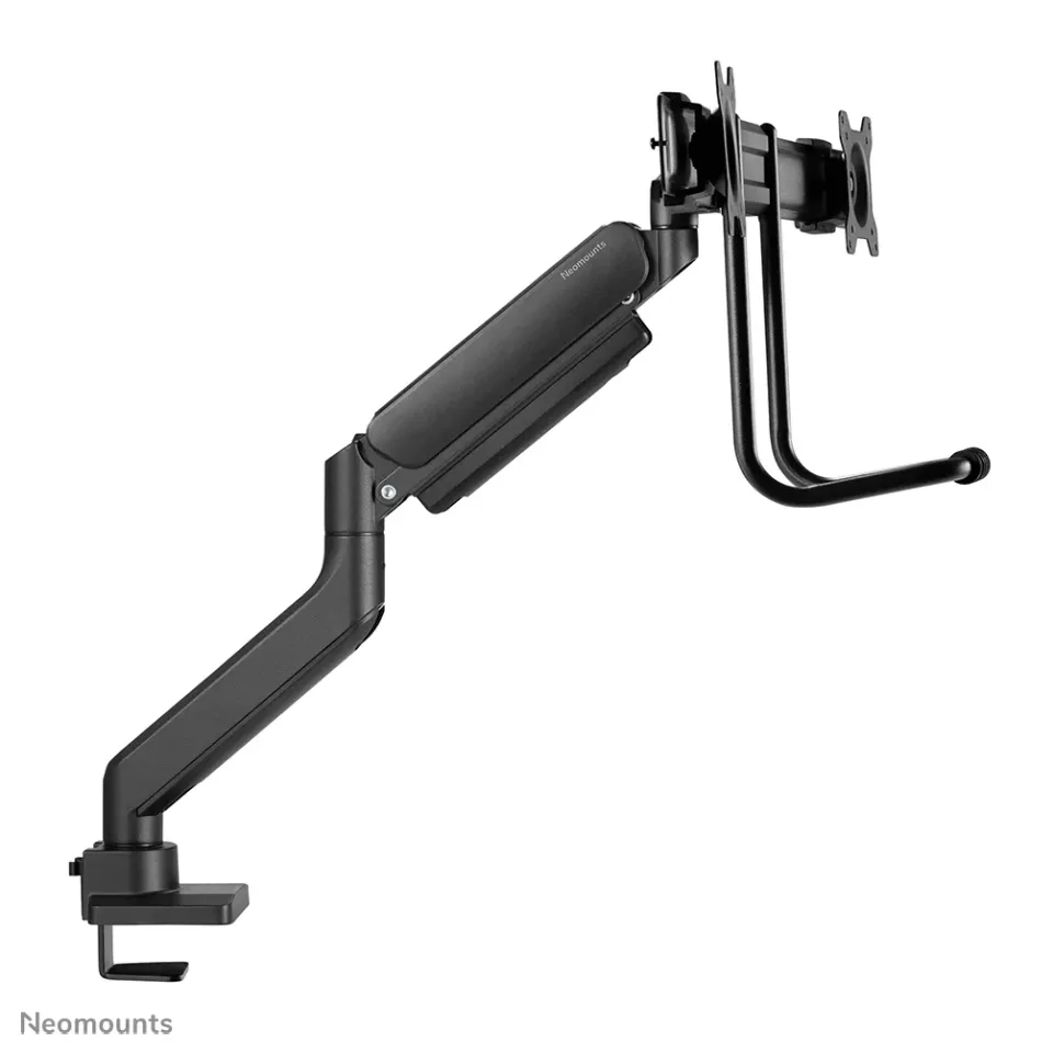 Neomounts DS75-450BL2 /Držák displeje/na stůl/17-32"/svorka+průchodka/VESA 100X100/nosn.2x8kg/plyn. píst/2 displeje/čern