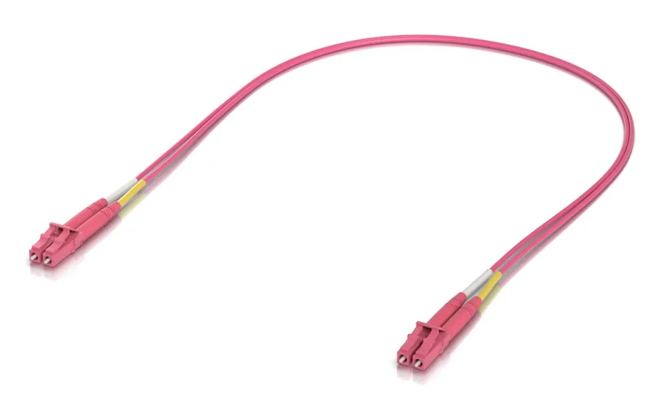 Ubiquiti OM4 Duplex LC UPC Fiber Patch Cable 0.5m - Multi-mode patch kabel, duplex LC, délka 0.5m