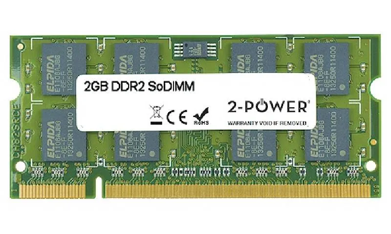 2-Power 2GB MultiSpeed 533/667/800 MHz DDR2 SoDIMM 2Rx8