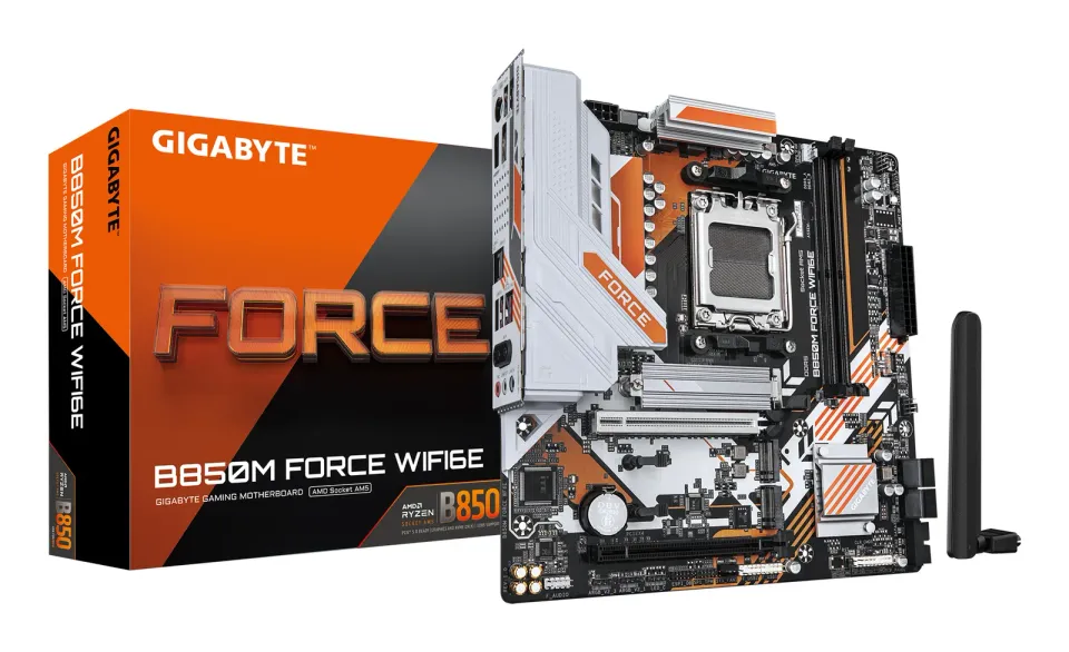 GIGABYTE MB Sc AM5 B850M FORCE WIFI6E, AMD B850, 2xDDR5, WIFI, 1xDP, 1xHDMI, mATX