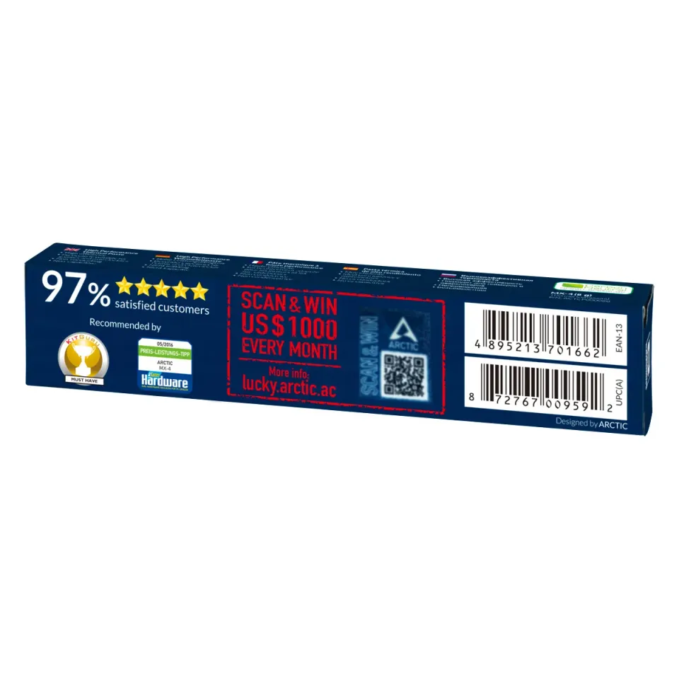 ARCTIC MX-4 2019 Edition teplovodivá pasta, 8g