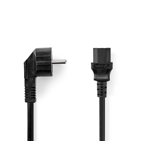 Nedis CEGL10015BK30 - Napájecí Kabel | Typ F Zástrčka | IEC-320-C13 | Úhlový |