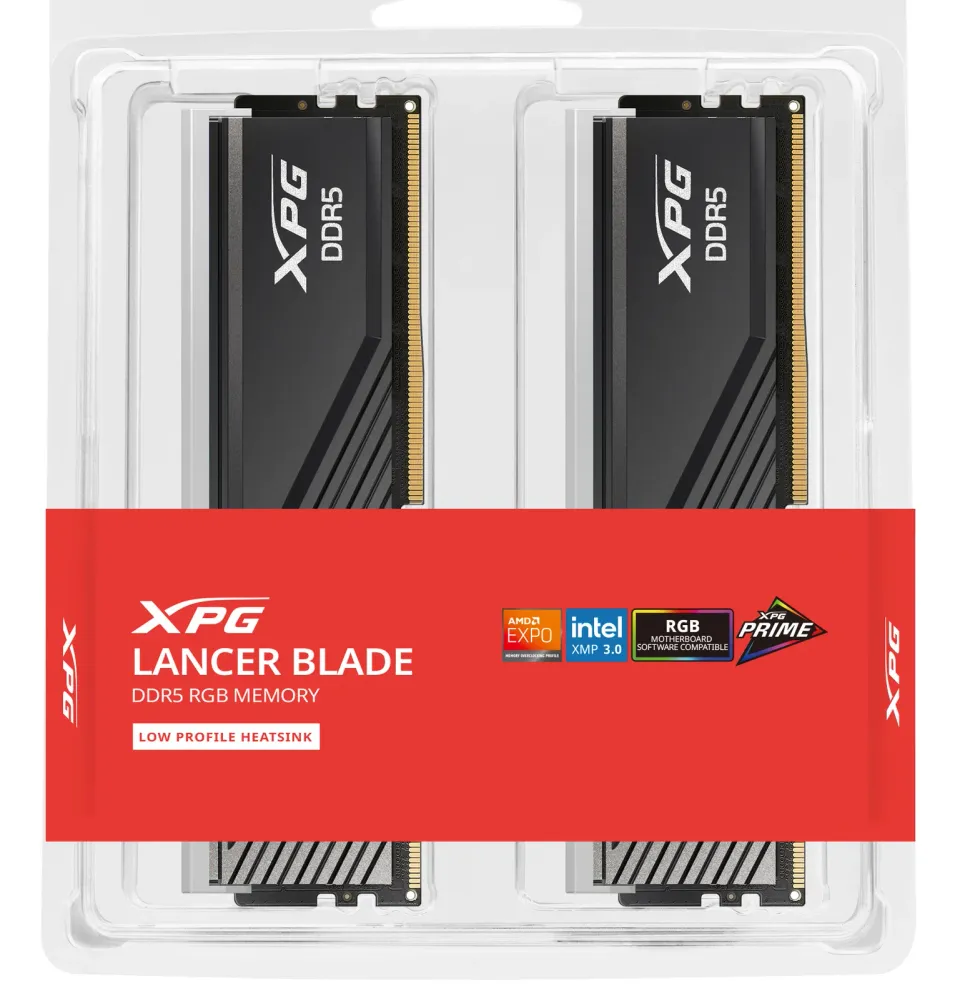 Adata Lancer BLADE/DDR5/32GB/6000MHz/CL48/2x16GB/RGB/Black
