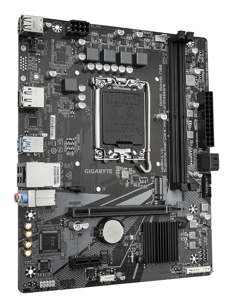 GIGABYTE MB Sc LGA1700 H610M K V2, Intel H610, 2xDDR5, DP, HDMI, mATX