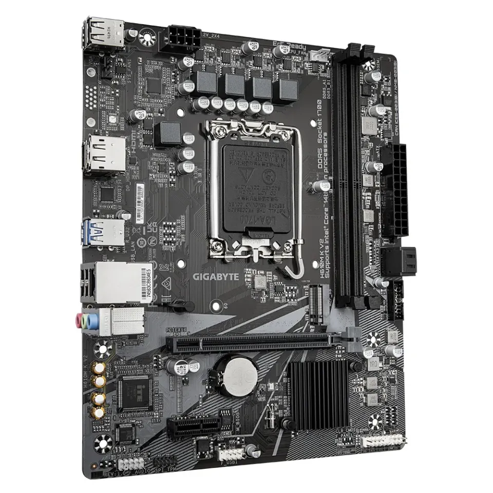 GIGABYTE MB Sc LGA1700 H610M K V2, Intel H610, 2xDDR5, DP, HDMI, mATX
