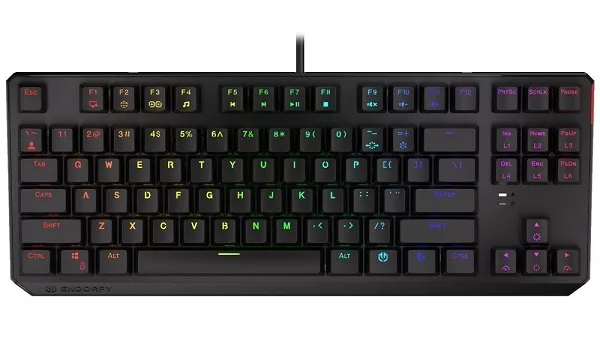 Endorfy herní klávesnice Thock TKL Brown/USB/Kailh Brown/drátová/mechanická/CZ/S