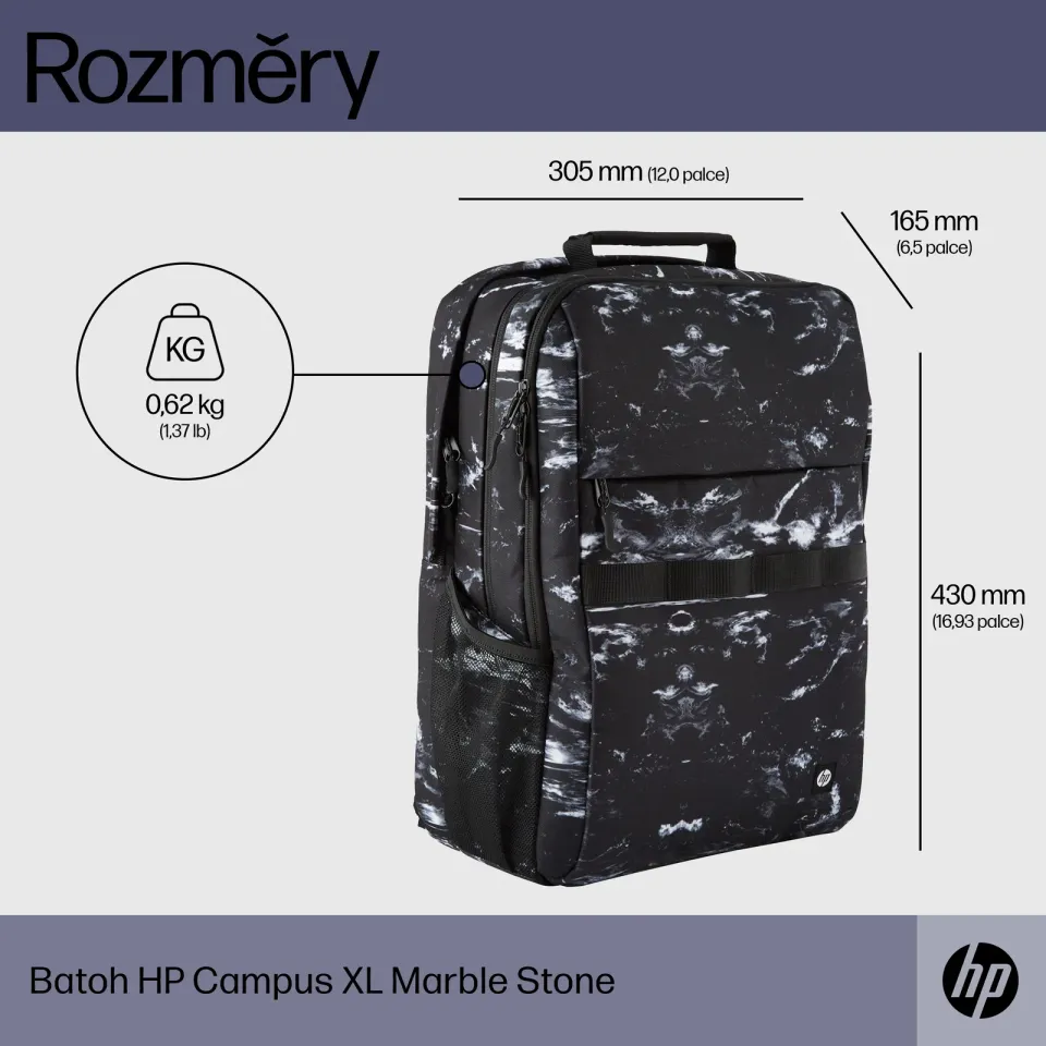 HP Campus XL Marble Stone Backpack