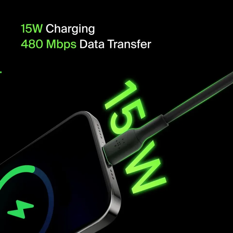 Belkin BOOST CHARGE Lightning/USB-A kabel, 1m, černý - 2pack