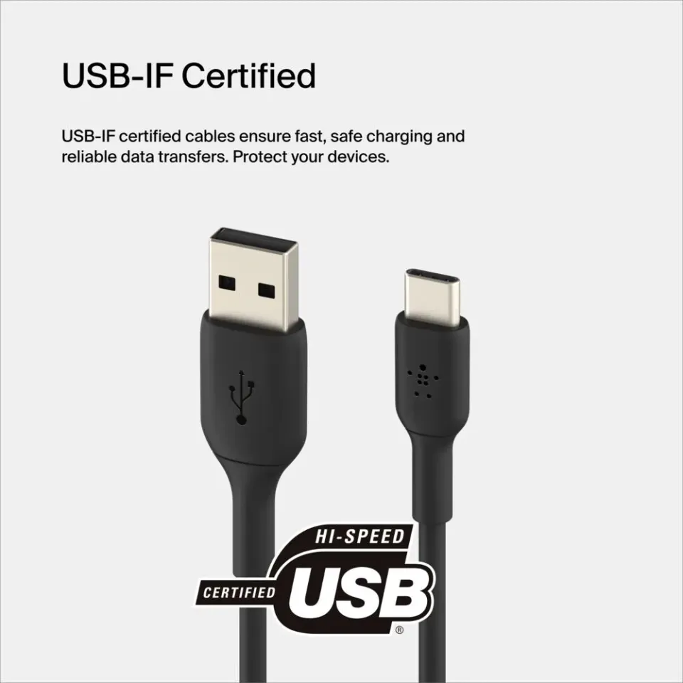 Belkin BOOST CHARGE Lightning/USB-A kabel, 1m, černý - 2pack