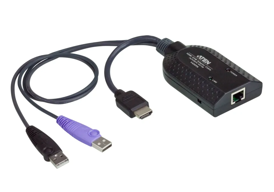 ATEN KA7168-AX HDMI USB Virtual Media KVM Adapter WITH SMART CARD READER