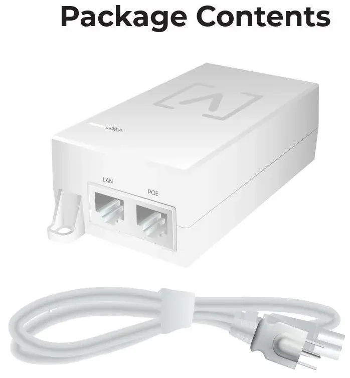 ALTA PoE Injector 30W - Gigabit PoE injektor, 48V, 30W, včetně napájecího kabelu