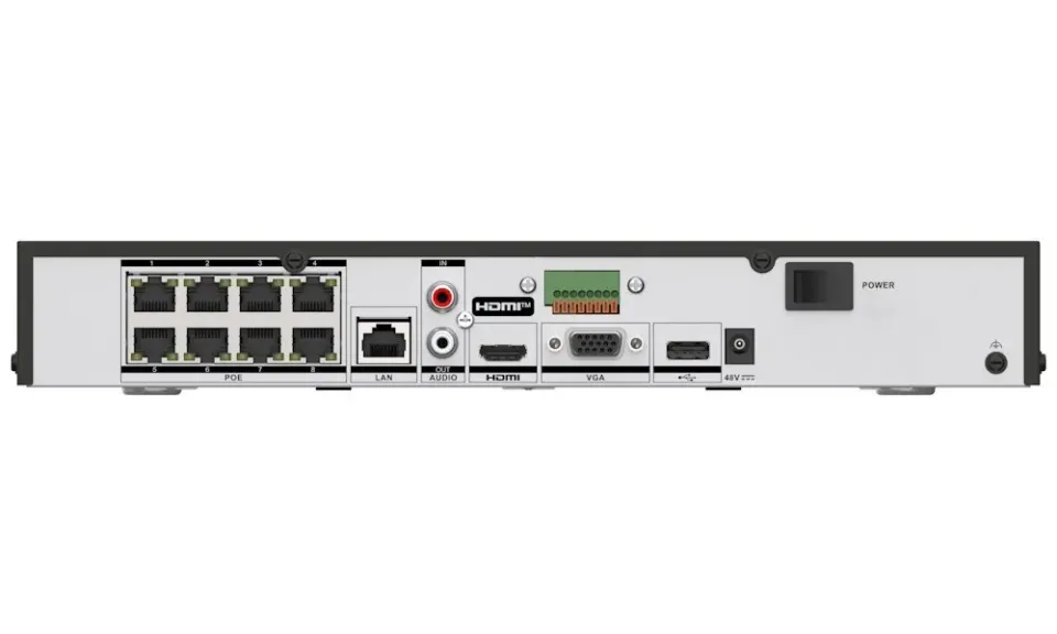 Hikvision DS-7608NXI-K1/8P(E) - 8 kanálový AcuSense NVR s rozpoznáváním obličeje, 8x PoE, 1x SATA