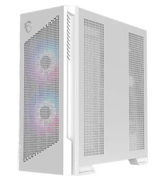 MSI skříň MPG VELOX 300R AIRFLOW PZ WHITE/ bez zdroje/ temperované sklo/ 2x 160mm fan/ x 120mm fan/2x USB/1x USB-C/bílá