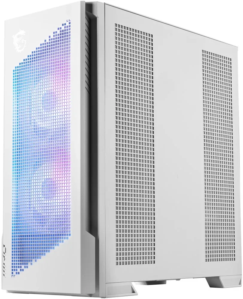 MSI skříň MPG VELOX 300R AIRFLOW PZ WHITE/ bez zdroje/ temperované sklo/ 2x 160mm fan/ x 120mm fan/2x USB/1x USB-C/bílá