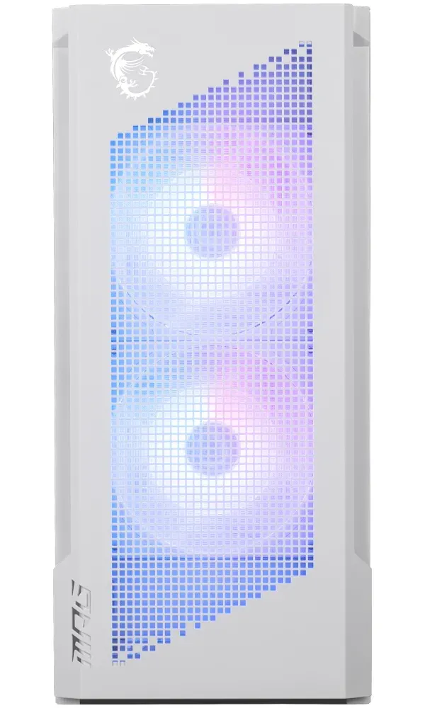 MSI skříň MPG VELOX 300R AIRFLOW PZ WHITE/ bez zdroje/ temperované sklo/ 2x 160mm fan/ x 120mm fan/2x USB/1x USB-C/bílá