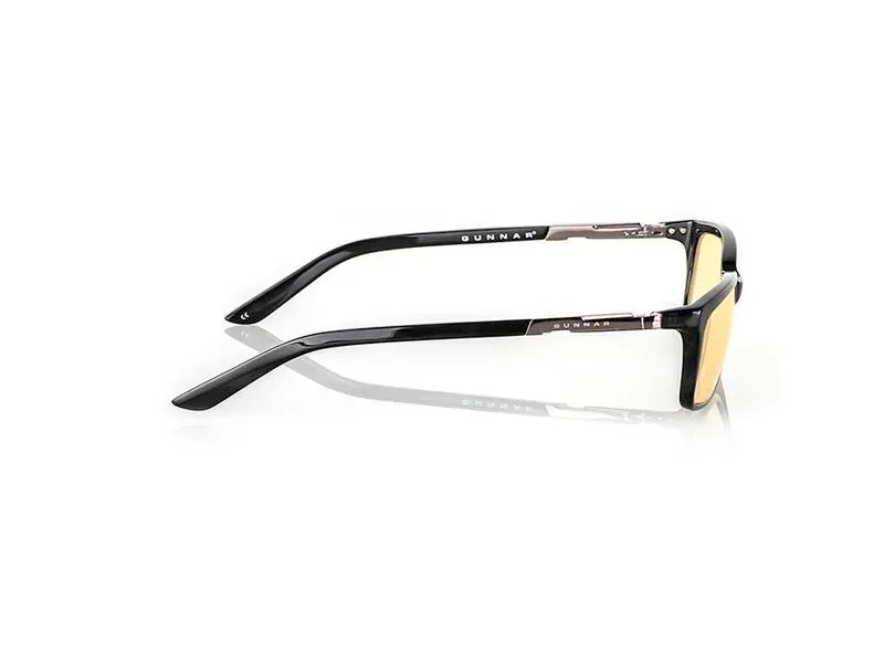 GUNNAR kancelářske/herní brýle HAUS ONYX * jantárová skla * BLF 65 * GUNNAR focus