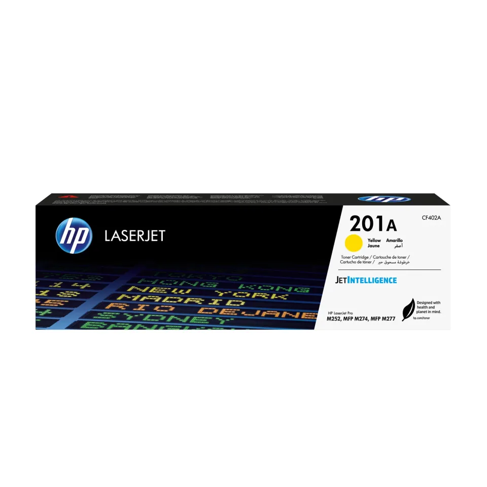 HP CF402A yellow toner č.201A malý cca 1400 str. (HP CLJ M252, M277, M274, žlutá, ColorSphere 3 Jetintelligence )