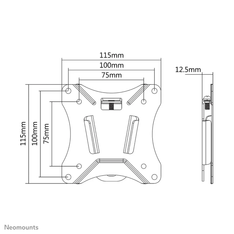 Neomounts Select NM-W25BLACK / Flat Screen Wall Mount (fixed) / Black