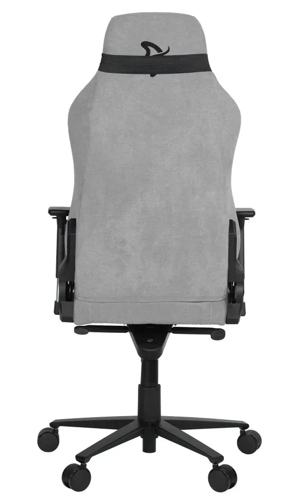 AROZZI herní židle VERNAZZA Soft Fabric Light Grey/ povrch Elastron/ světle šedá