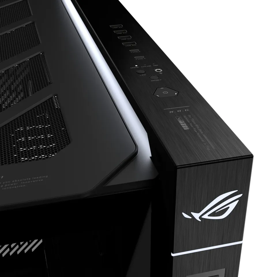ASUS case ROG Cronox ARGB, E-ATX, Průhledná bočnice, 4x120mm ARGB, černá