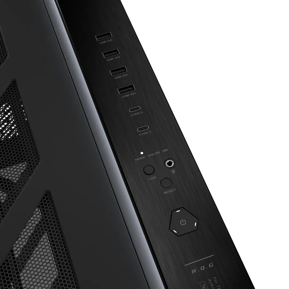 ASUS case ROG Cronox ARGB, E-ATX, Průhledná bočnice, 4x120mm ARGB, černá