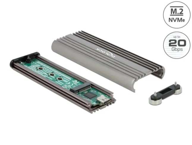 Delock Externí pouzdro pro M.2 NVMe PCIe SSD se SuperSpeed USB 20 Gbps (USB 3.2